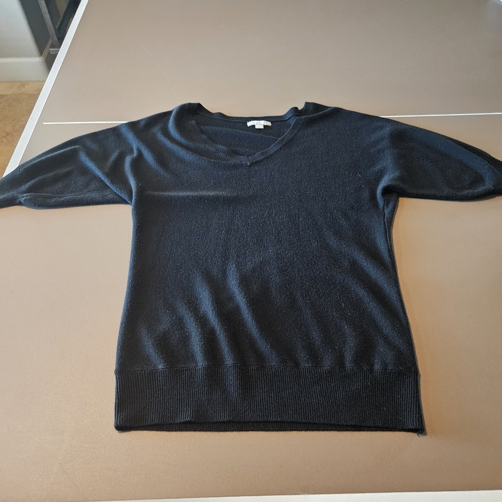 Black V Neck Sweater